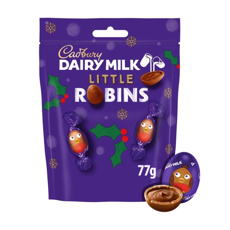 Cadbury Dairy Milk Christmas Little Robins Chocolate Bag 77g