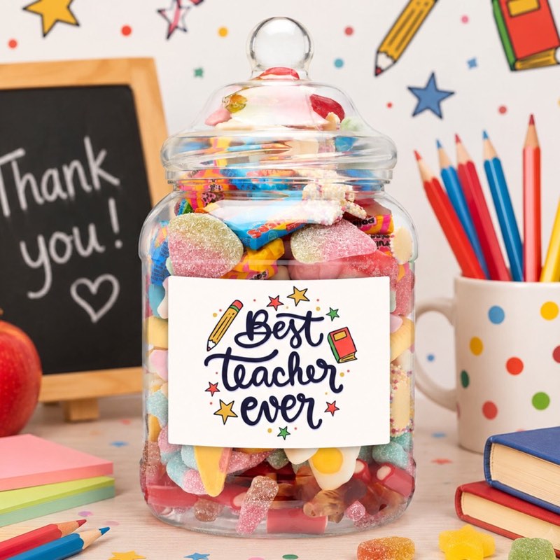 Best Teacher Ever Pick & Mix Sweet Mega Jar