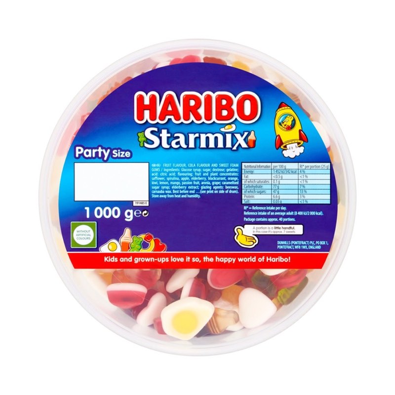 Haribo Starmix Sweet Tub 1kg