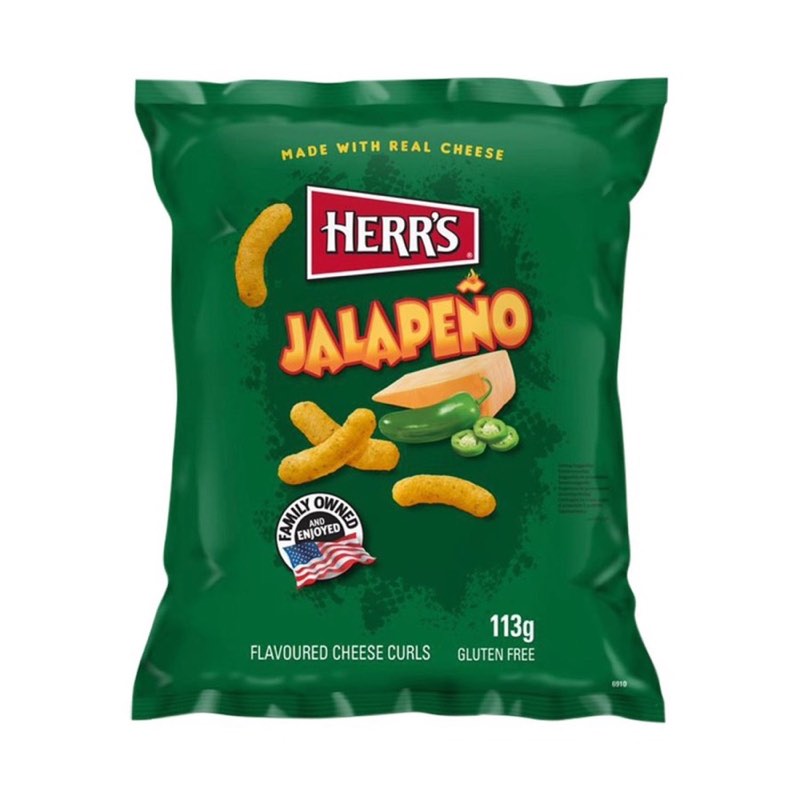 Herr's Jalapeno Cheese Curls 113g
