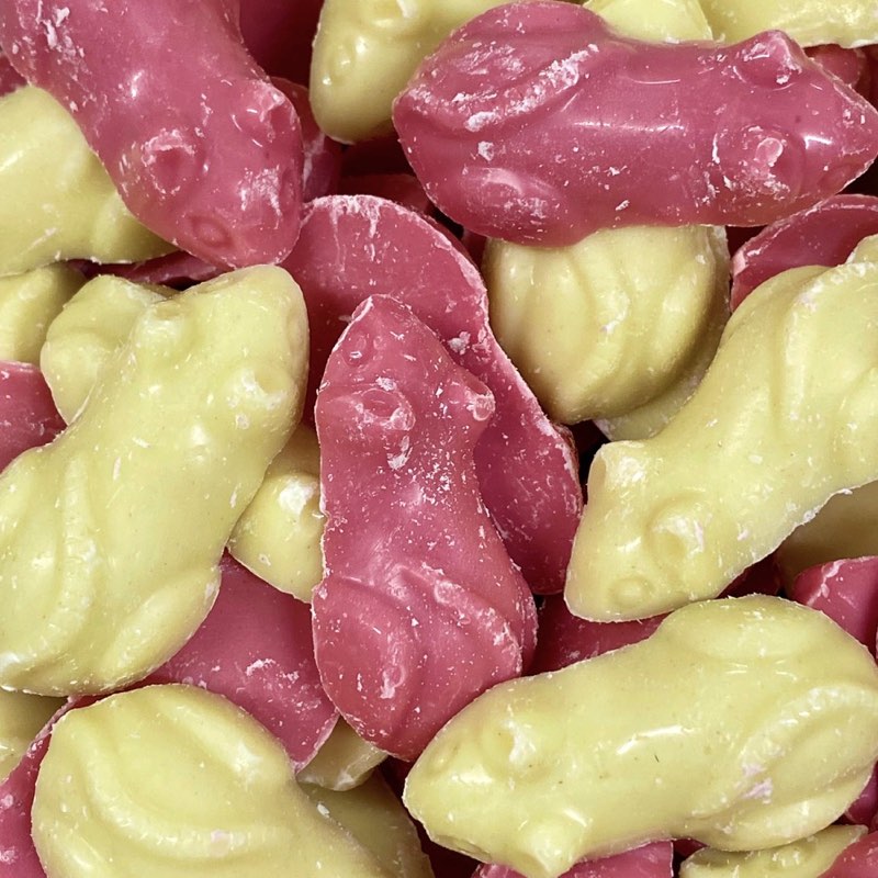 Hannah's Pink & White Mice