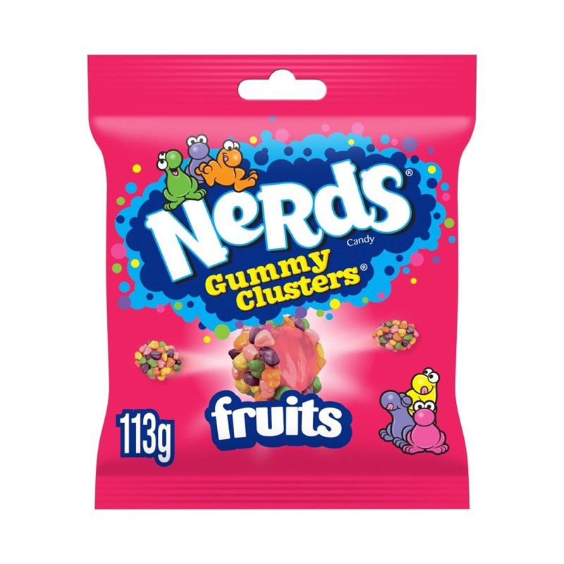 Nerds Gummy Clusters Fruit Flavour Bag 113g