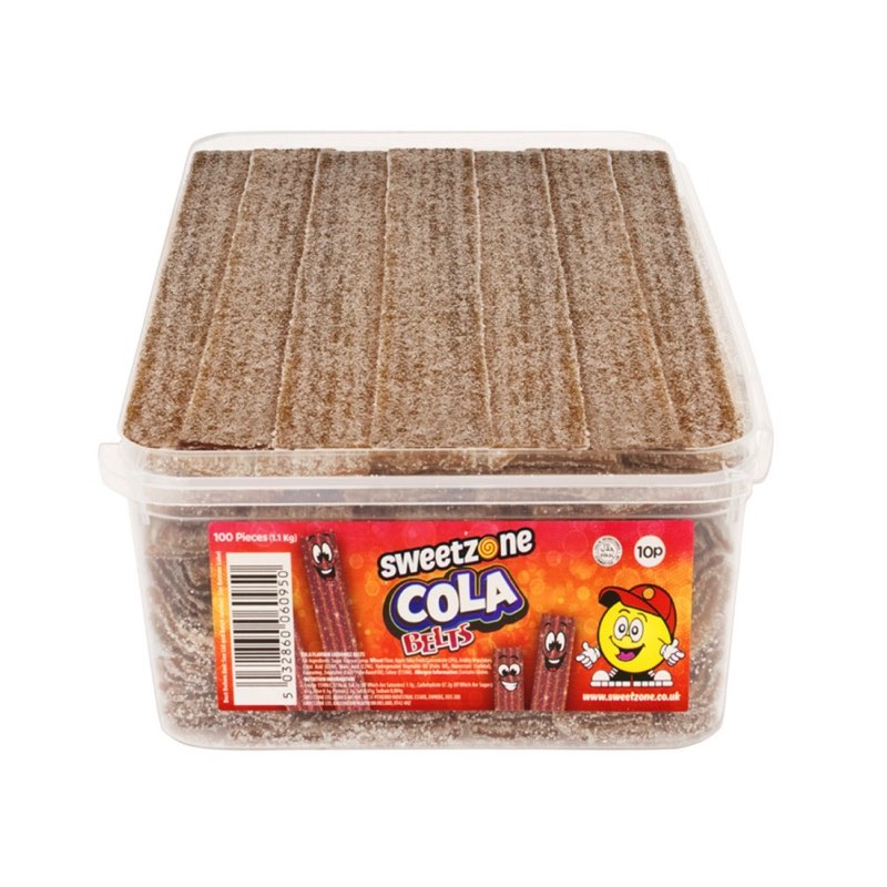 Sweetzone Cola Belts Tub 1.1kg