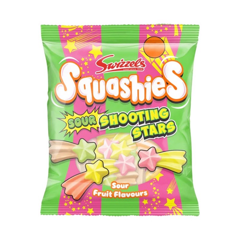 Swizzels Sour Shooting Stars Gums Squashies 100g
