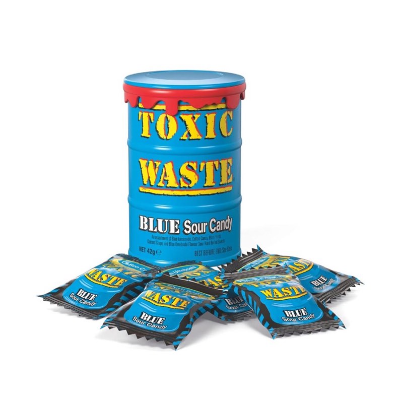 Toxic Waste Blue Sour Candy Drum 42g