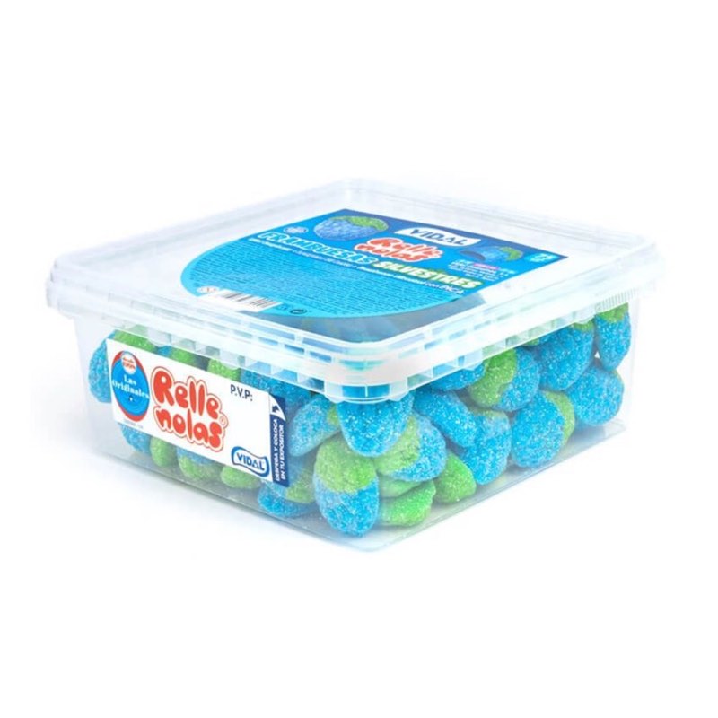 Vidal Jelly Filled Blue Raspberries Tub